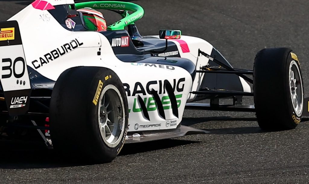 R-ace GP MegaRide-branded race car 